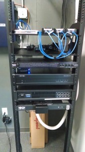 Amplifier and mixing console rack