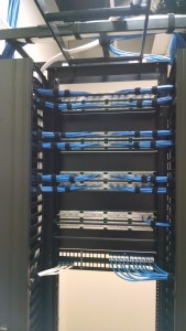 Structured cabling into server racks