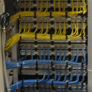 CAT6 wiring job in a medical office